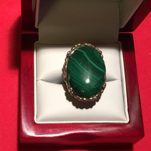 Malachite Sterling Silver Ring***SALE***